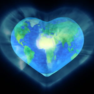 earth heart shape